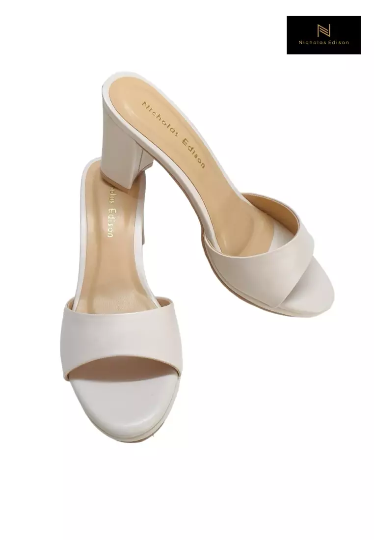 Nicholas Edison Heel Kanaya Cream