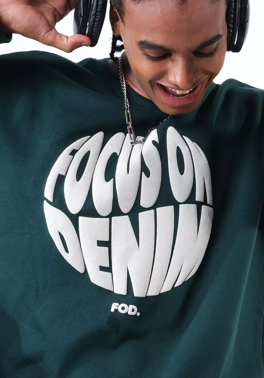 Sweater Pria Crewneck Greendy