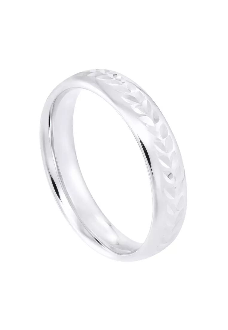 HABIB 750/18K White Gold Ring GRT812-3J