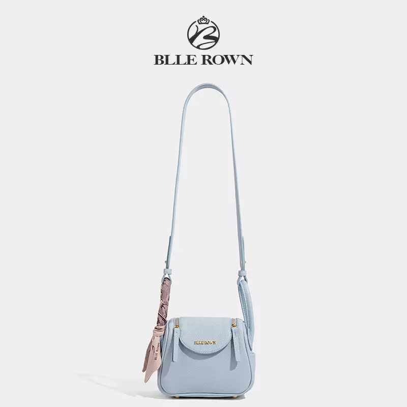 BLLE ROWN Tas Wanita Bentuk Bantal Tas Bahu Tas Selempang Wanita Model Terbaru BR6001-Blue