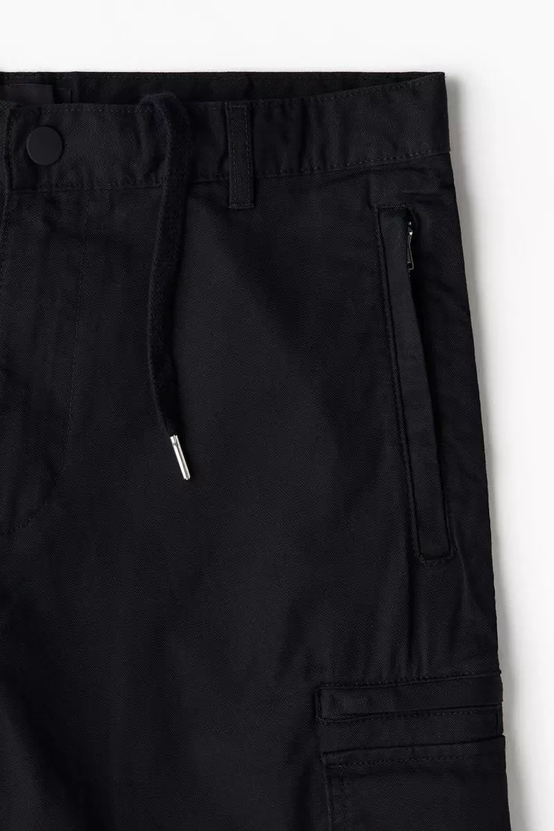 Regular Fit twill cargo trousers