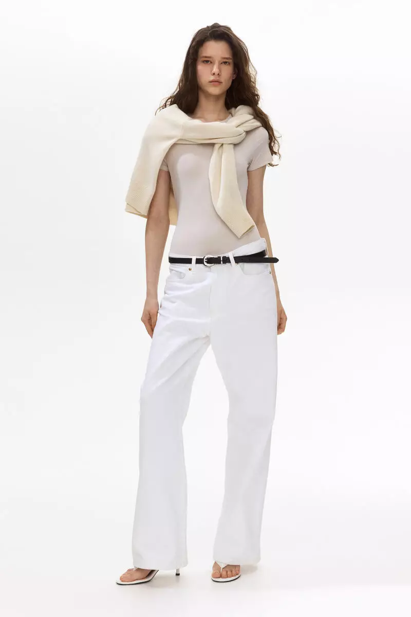 Short-sleeved microfibre body