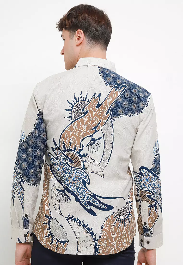 BATIK TALENTA EXCLUSIVE Lengan panjang slimfiT GELOMBANGB AIR