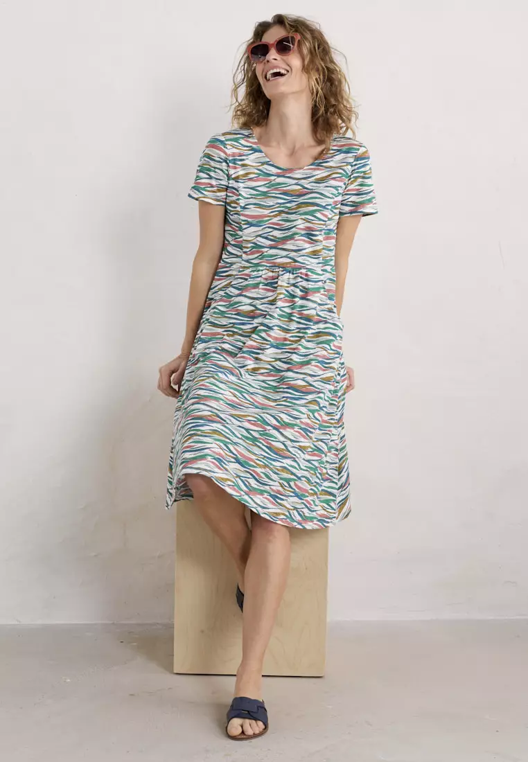 Buy Seasalt Cornwall Seasalt Cornwall White Enor Dress 2024 Online | ZALORA