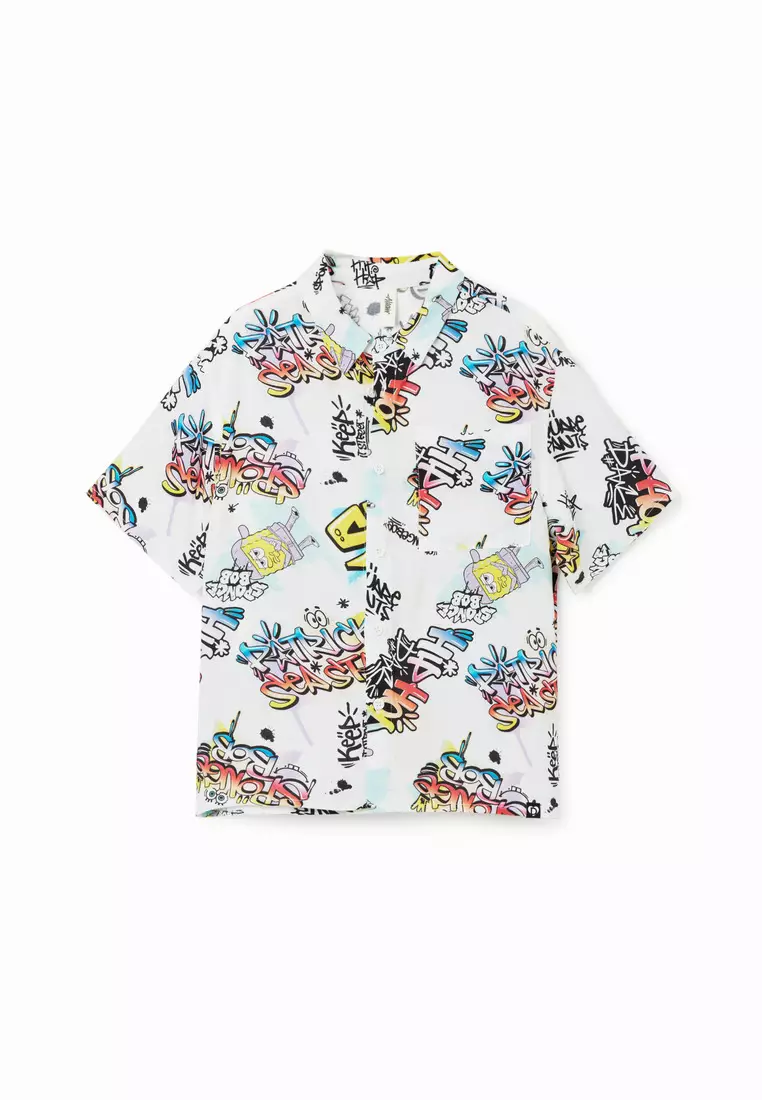 Desigual Boy SpongeBob resort shirt.