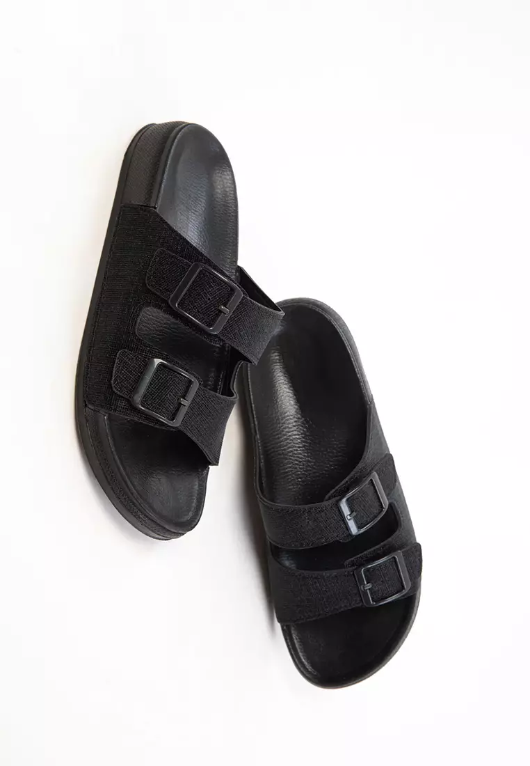 Black Women's Slippers 20784