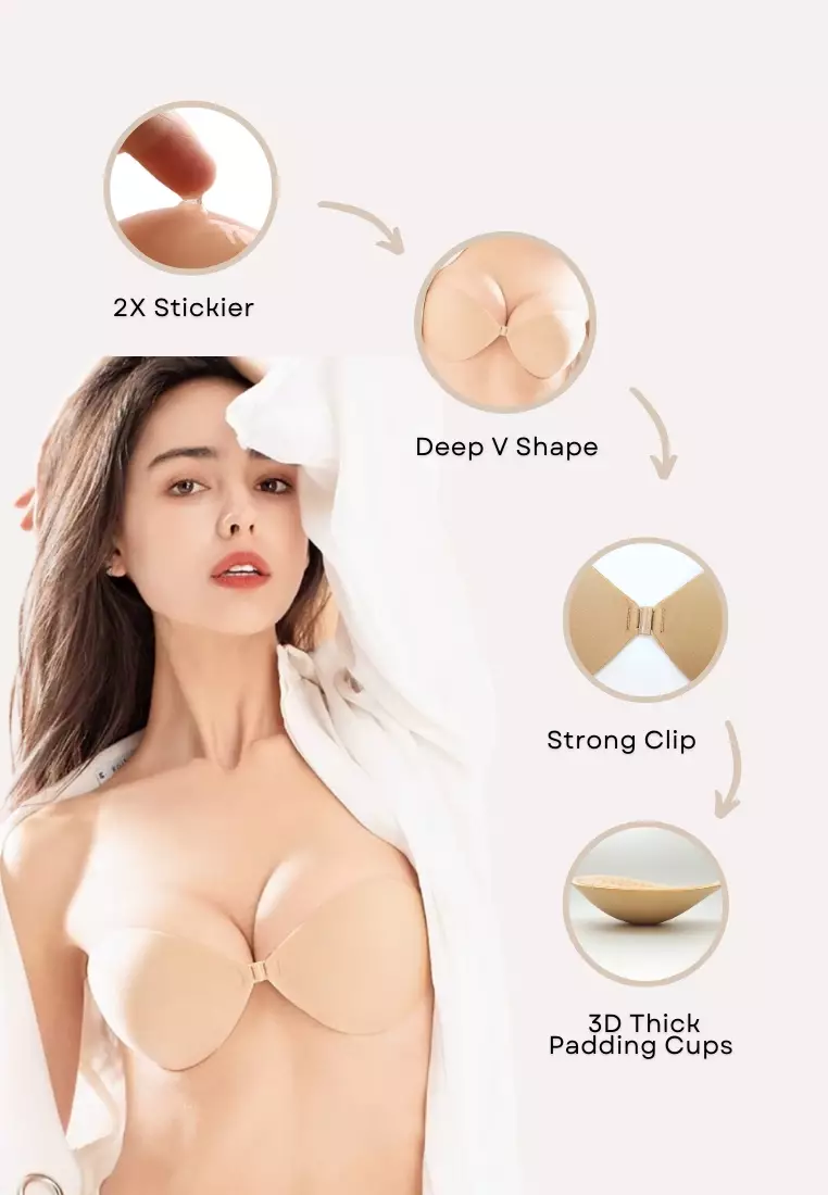 Buy Kiss & Tell Seamless Bailey Strapless Seamless Nubra in Nude Seamless  Invisible Reusable Adhesive Stick on Wedding Bra 隐形聚拢胸 in Beige 2024 Online