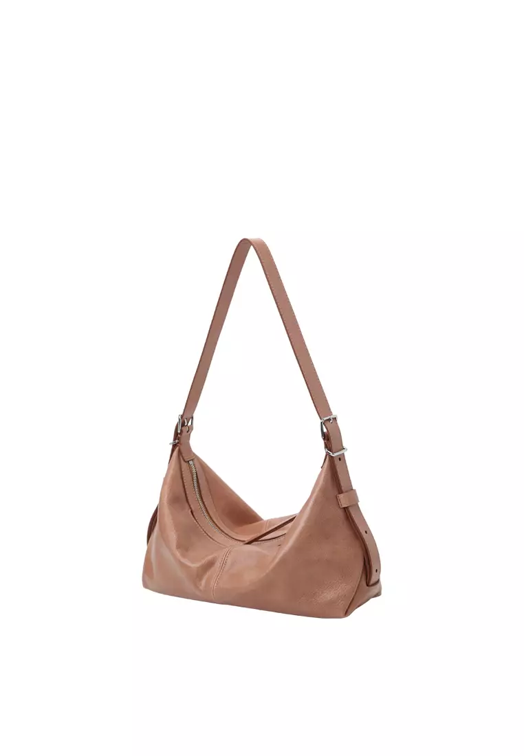 ALLEGRA Demi Hobo 單肩袋 - 復古油蠟土豆色