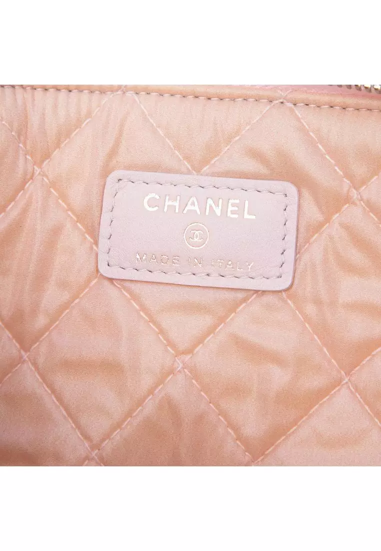 Pre-Loved Chanel Medium Raffia Deauville O Case Clutch