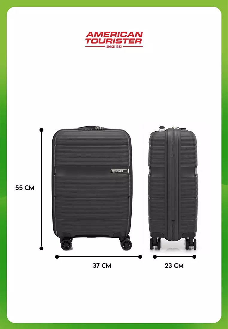 American Tourister Koper Hardcase Linex Spinner 20 Inch TSA ASR- Titanium