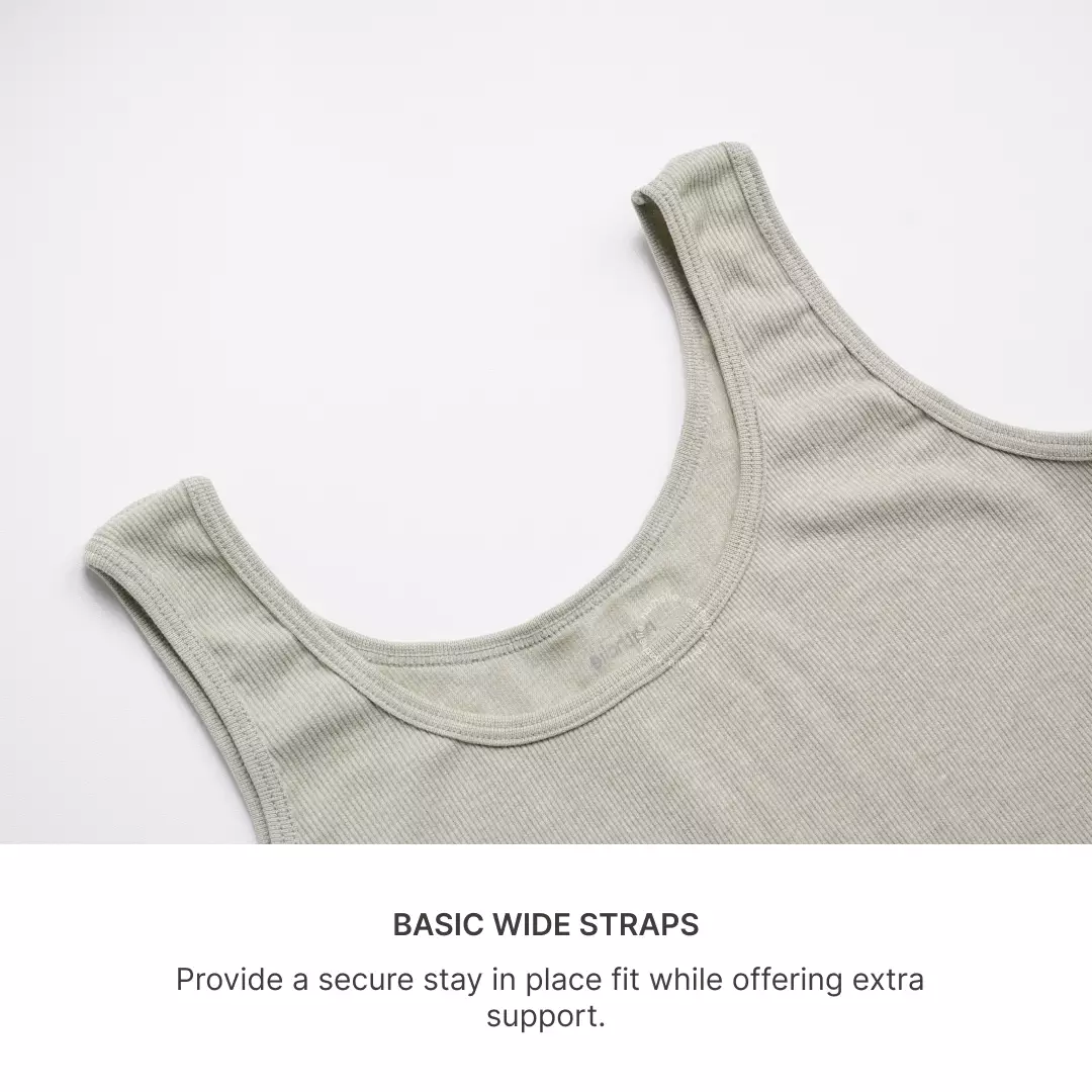 Nathalie Tanktop Cotton Blend Wide Strap NTA 3411 - Orange