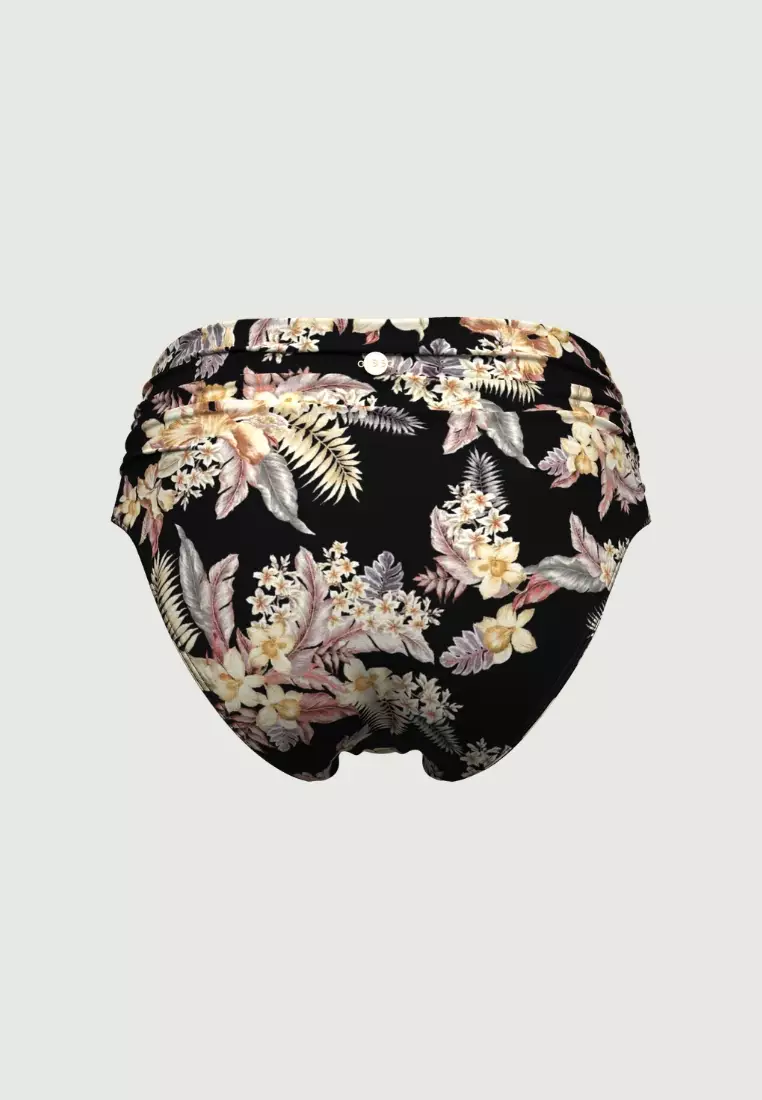 Desert Tropics Black Ruched Full Classic Pant