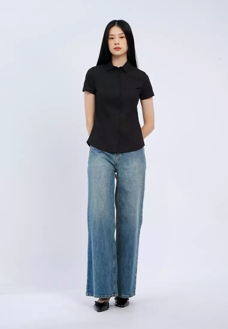 Short Sleeve Fitted Shirt