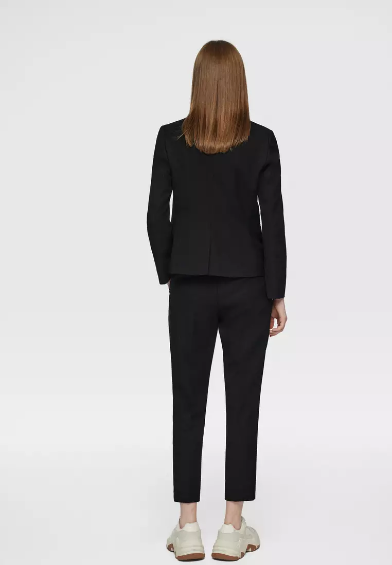 Long Sleeve Slim Fit Suit Blazer