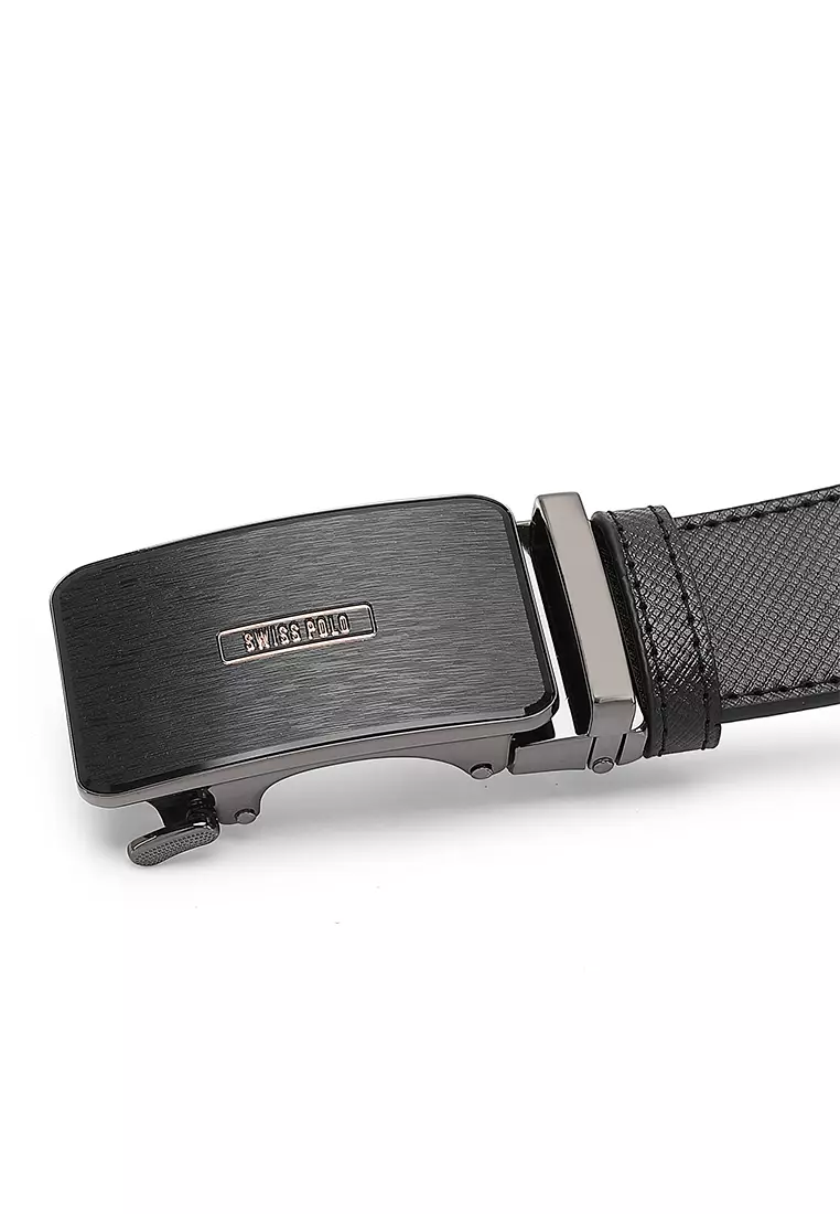 Men's 35mm Automatic Buckle Belt - Black
