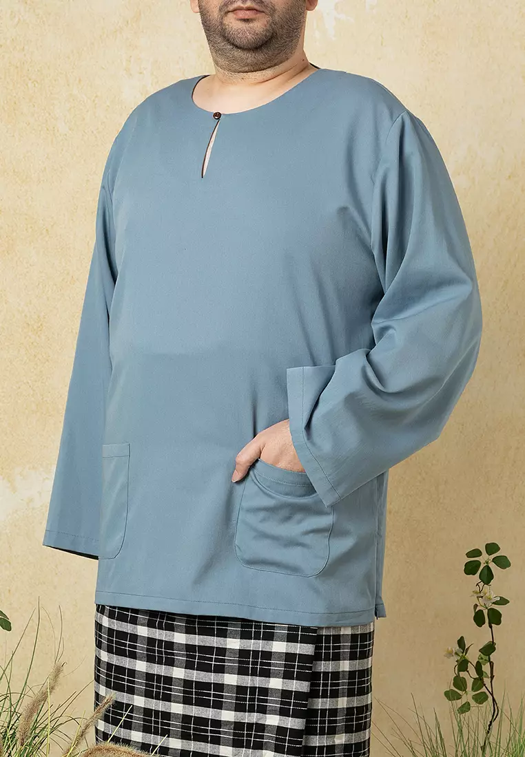 Plus Size Teluk Belanga with Sampin Set