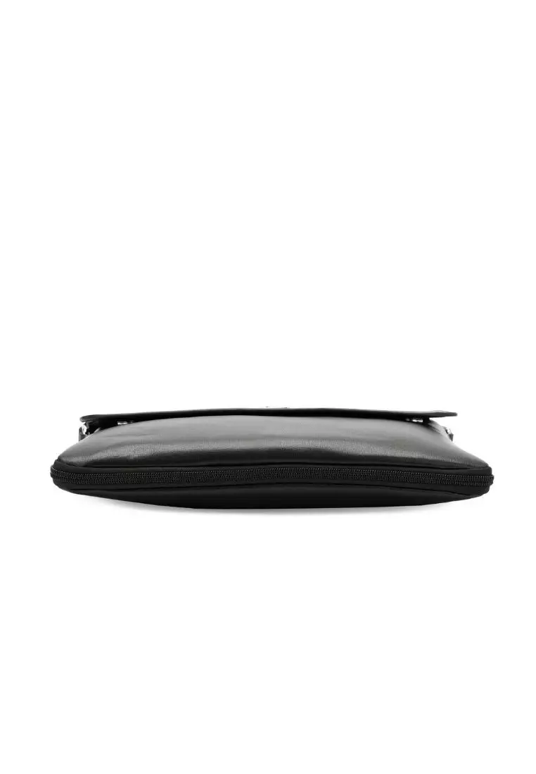 Textured Messenger Bag / Crossbody Bag / Sling Bag - Black