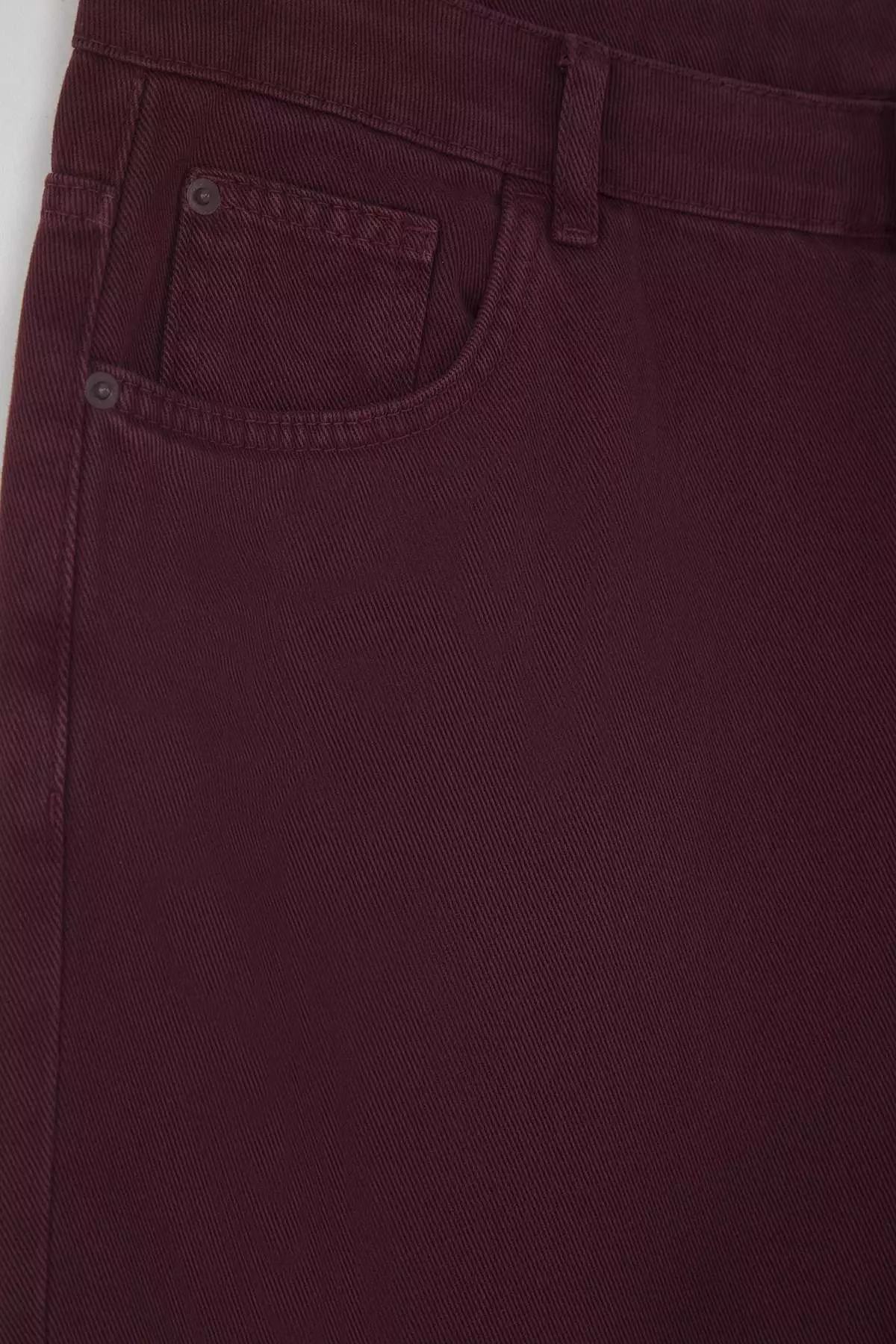 Burgundy High Waist Wide Leg Plus Size Wide Leg Jeans