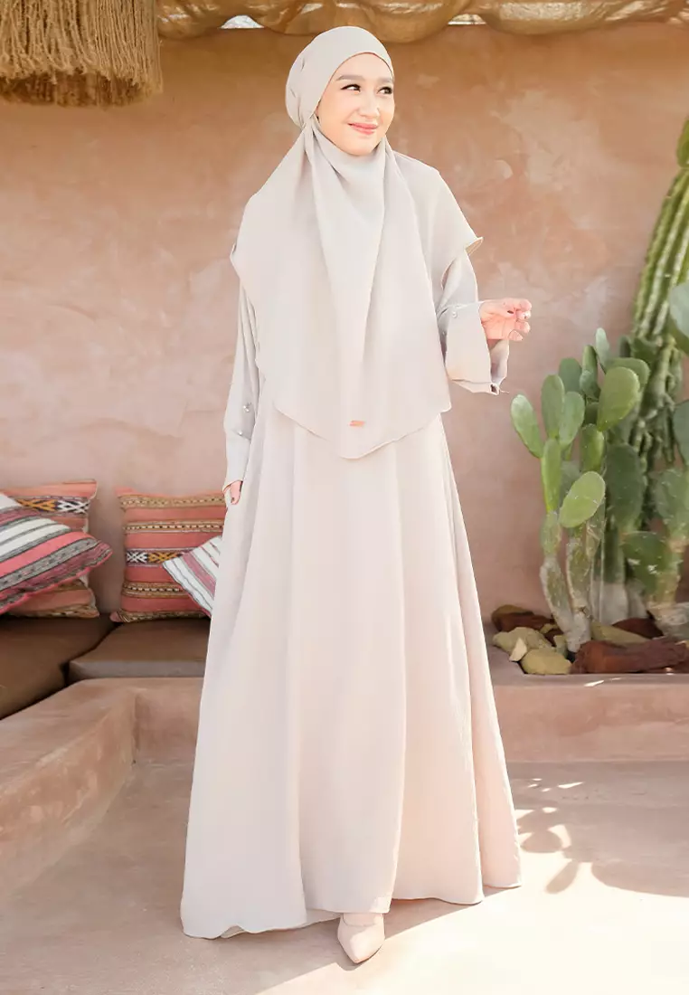 Haiba Abaya Set Ivory