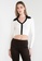 Urban Revivo white Contrast Color Button Up Cardigan 0848BAAF18842AGS_1