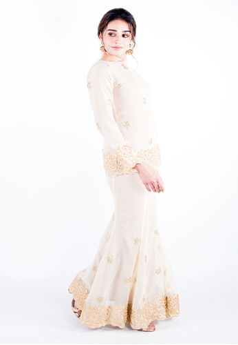 Buy Madhuri Butter Cream from Ann Khan Exclusive in White and Beige only 280