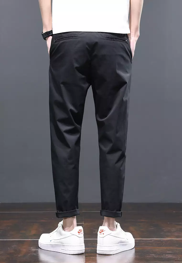 Ice Silk Feeling Cropped Pants AY-L808