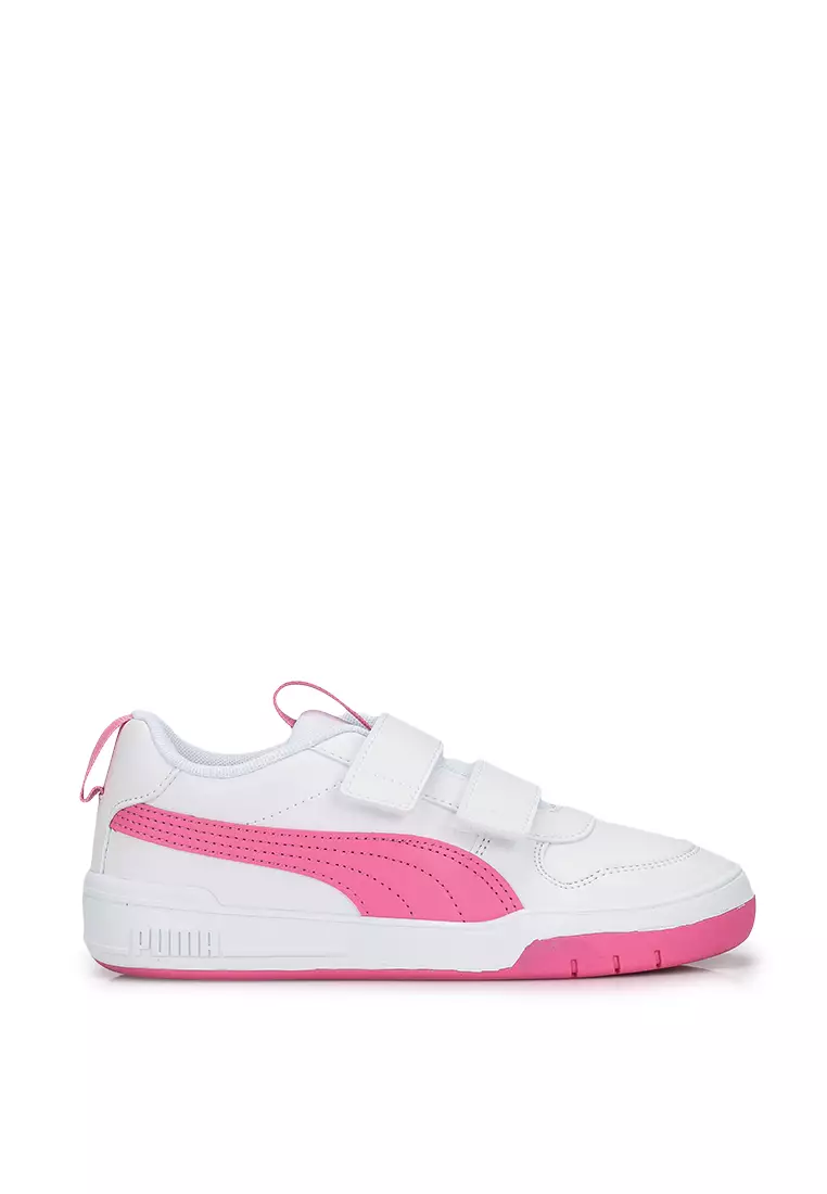 White puma store trainers kids