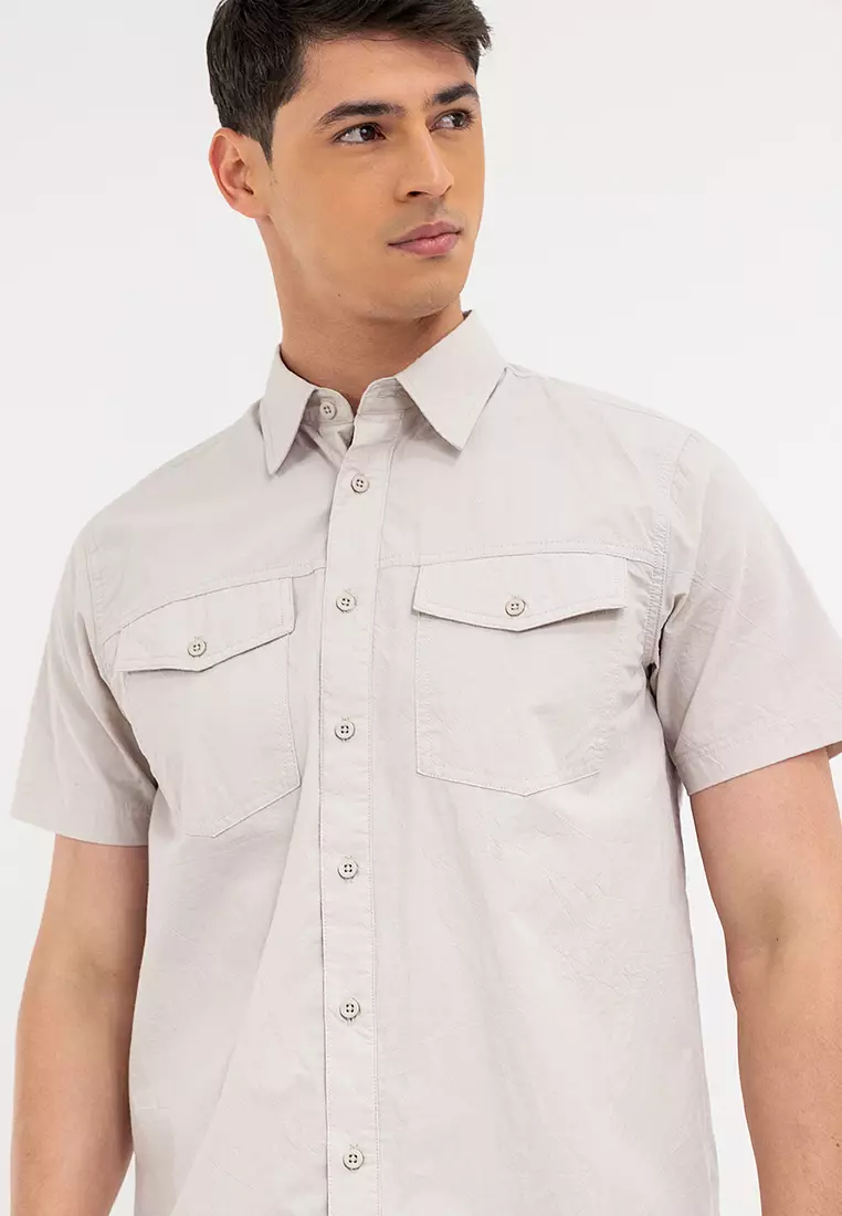Men's Polo #2 Button Down Beige