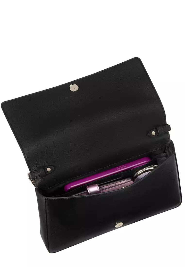 Kenzie Small Convertible Crossbody Bag in Black KK035