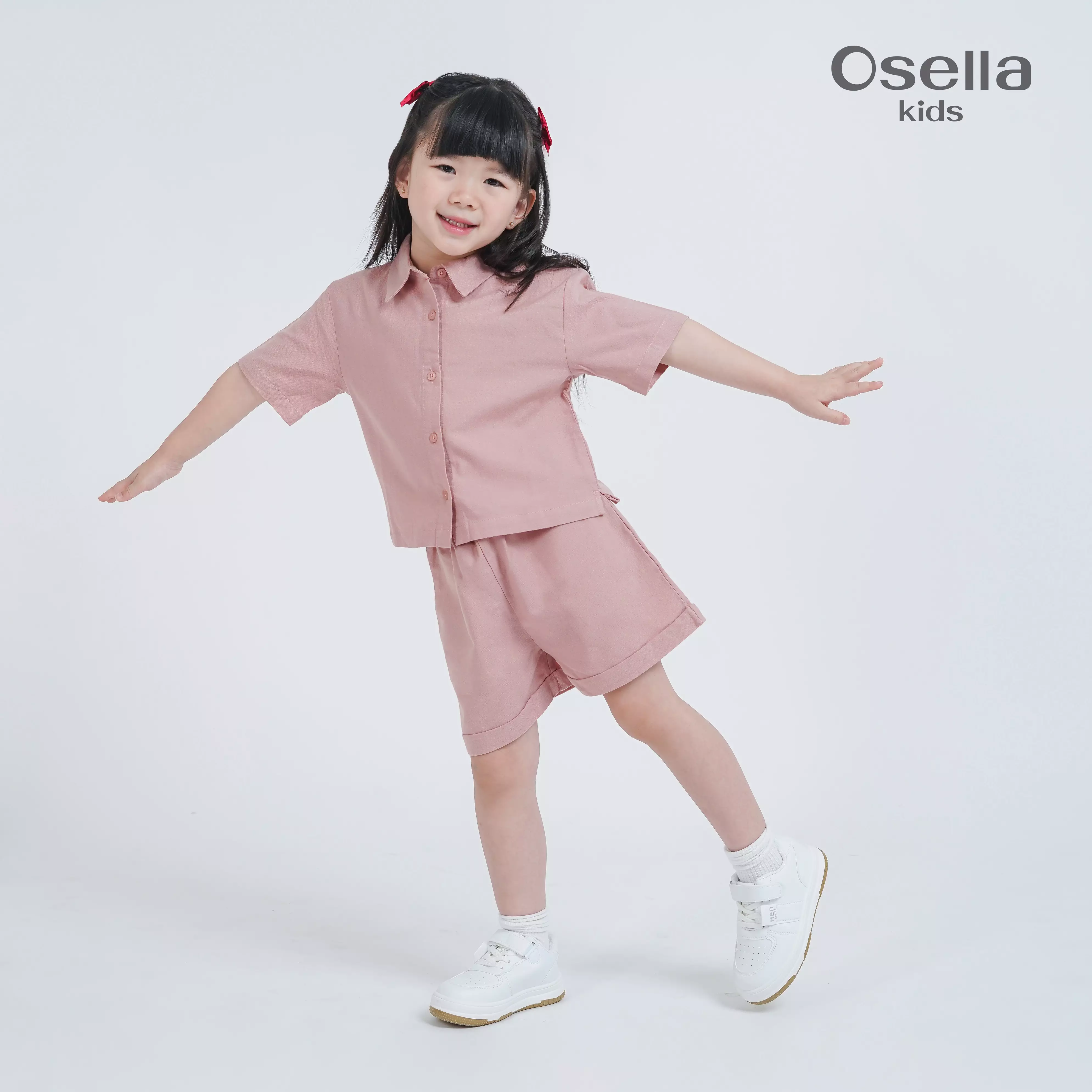 Osella Kids Basic Short Sleeve Shirt 3336500113 | Atasan Blouse Lengan Pendek Anak Perempuan