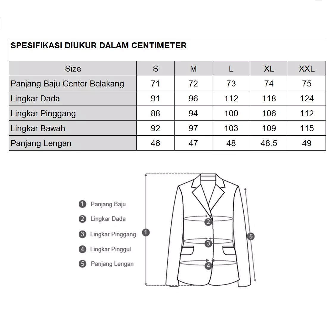 Minimal x Devina Putri - Neo - Stripes Blazer - Black Warna Black