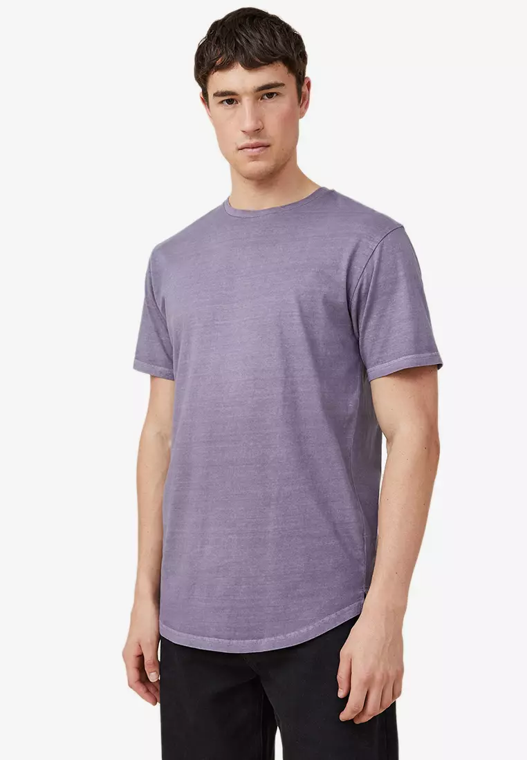 Cotton On Men's Longline Scoop Hem Tee 