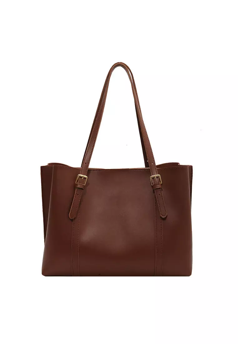 Tatiana small logo and leather online satchel