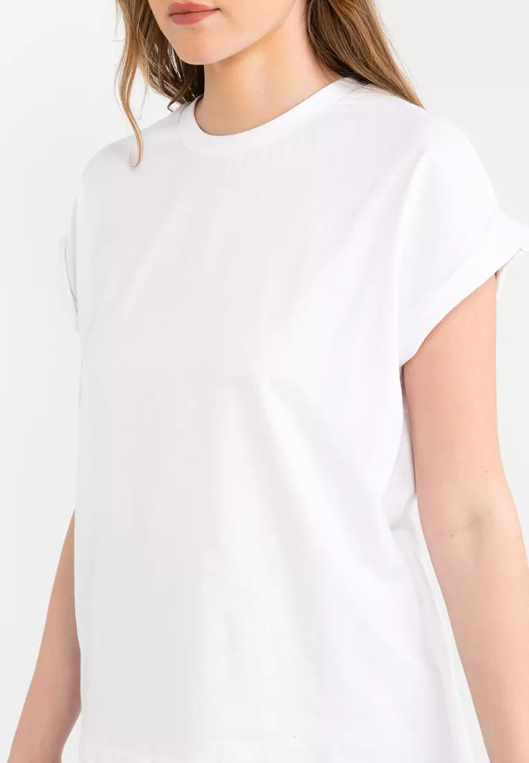 cotton cap sleeve tee