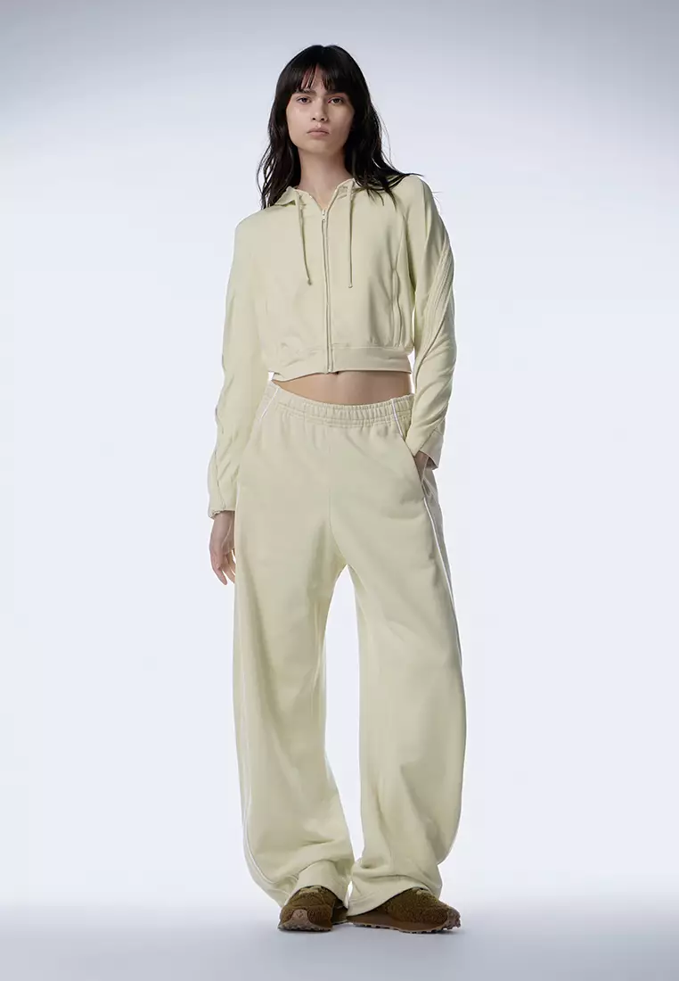 短款簡約開衫連帽衛衣