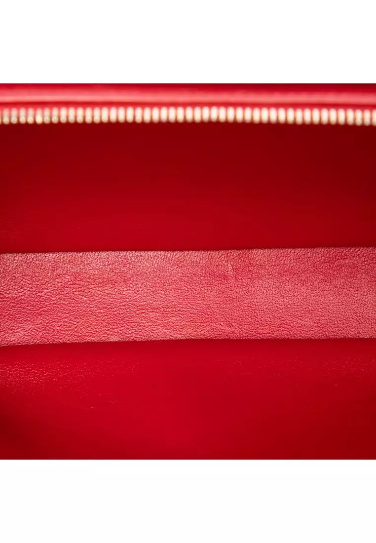 Pre-Loved Chanel Small Cc Chevron Calfskin Envelope Flap