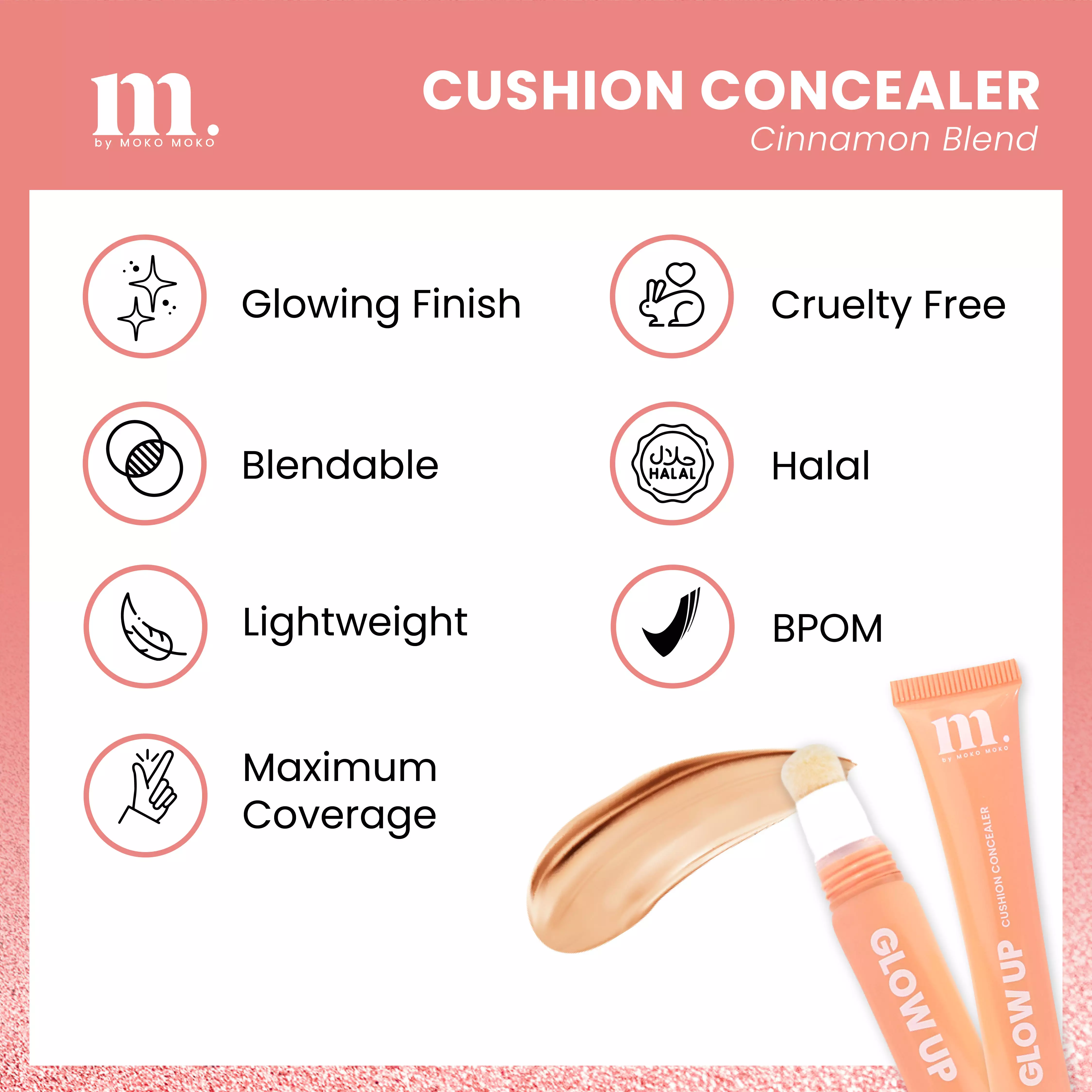 Moko Moko Glow Up Cushion Concealer - Cinnamon Blend