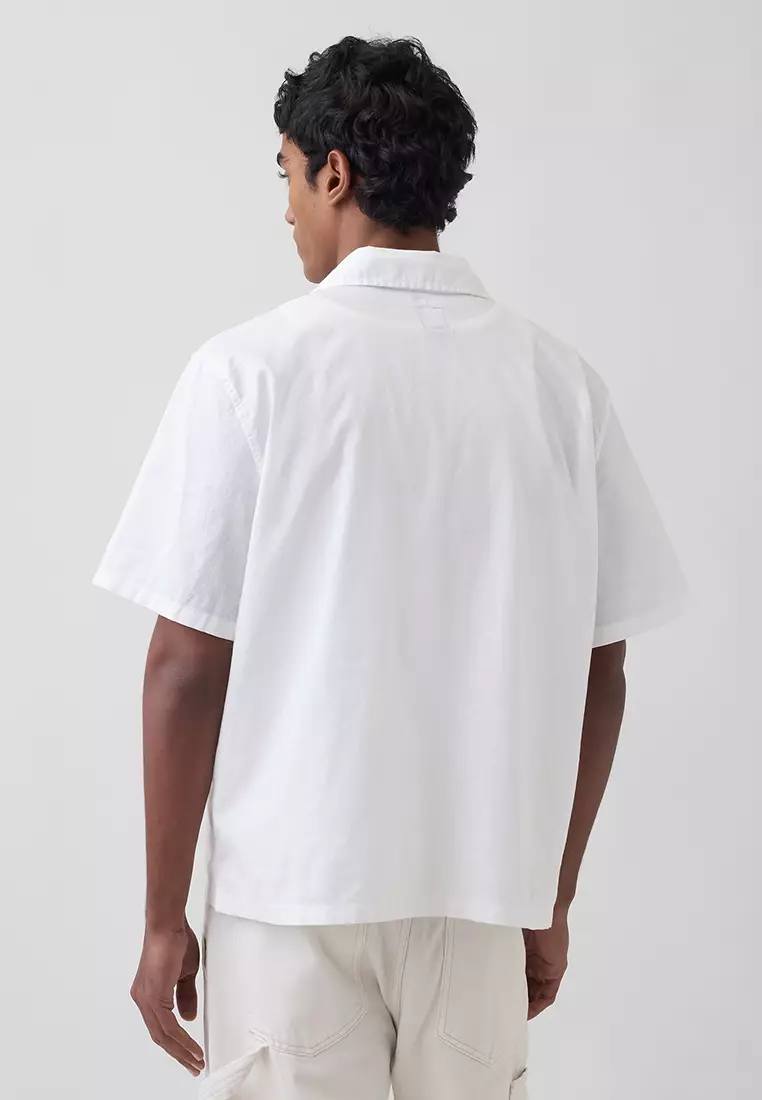 Short Sleeves Linen Shirt