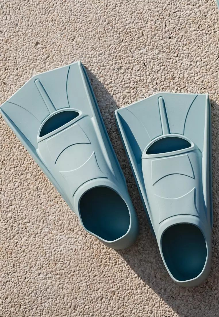 Kids Swim Fins, Aksesoris Renang Anak - Dove Blue