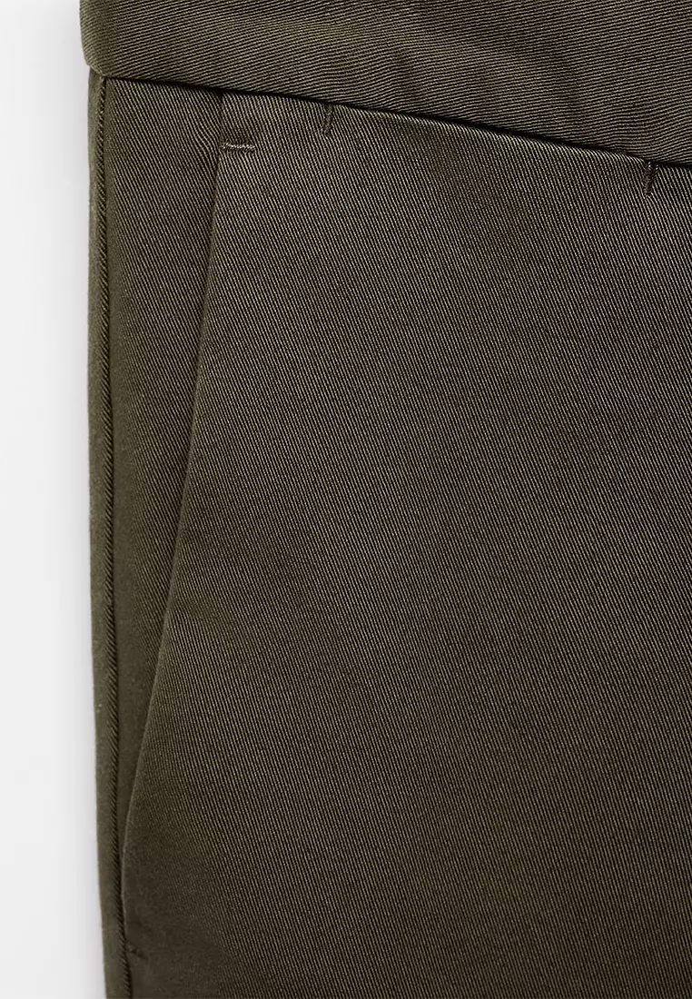 Barna Slim-Fit Twill Chino Trousers