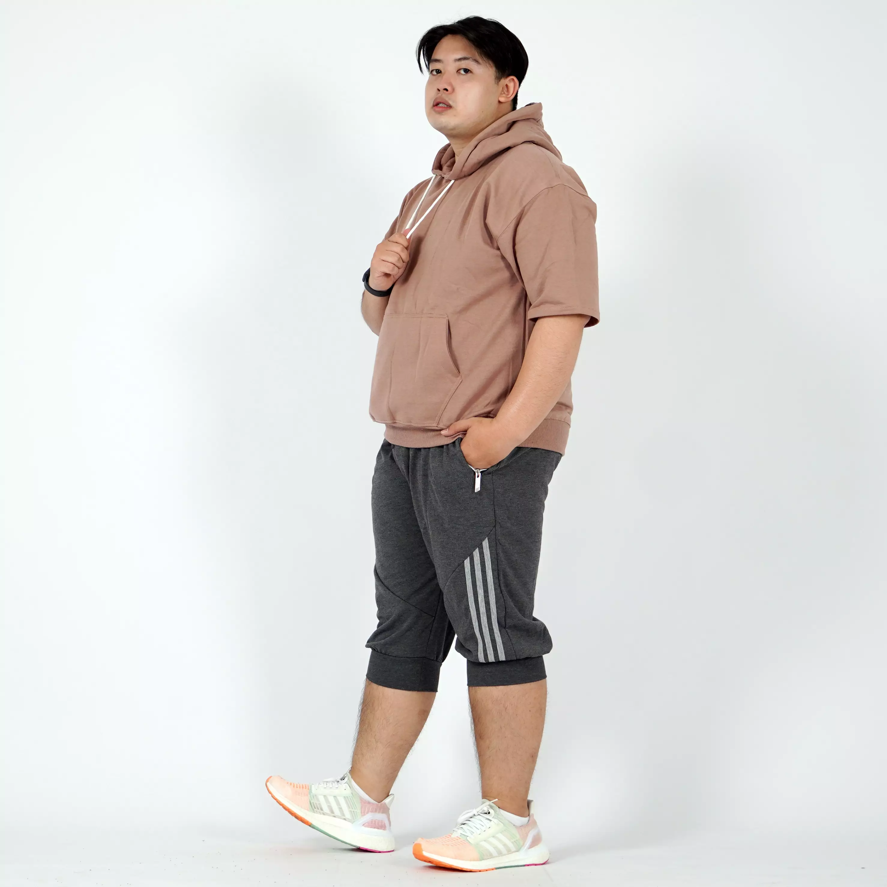 Steve Jogger Pants BIG SIZE Celana Jogger Plus Size Celana Over Size Pria - ABU TUA