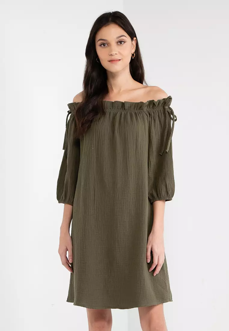 Only off cheap shoulder dress