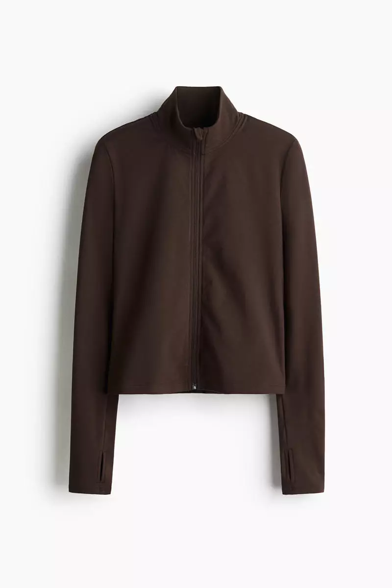 Zip-through sports jacket with SoftMove™
