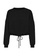ONLY black Square Long Sleeves String O-Neck Sweatshirt 1BA01AA377CD95GS_5