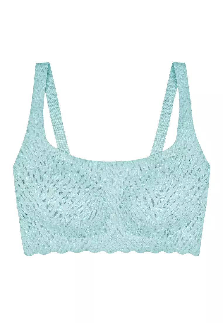 Sloggi ZERO Feel Bliss Top Bra for Women- Misty Turquoise