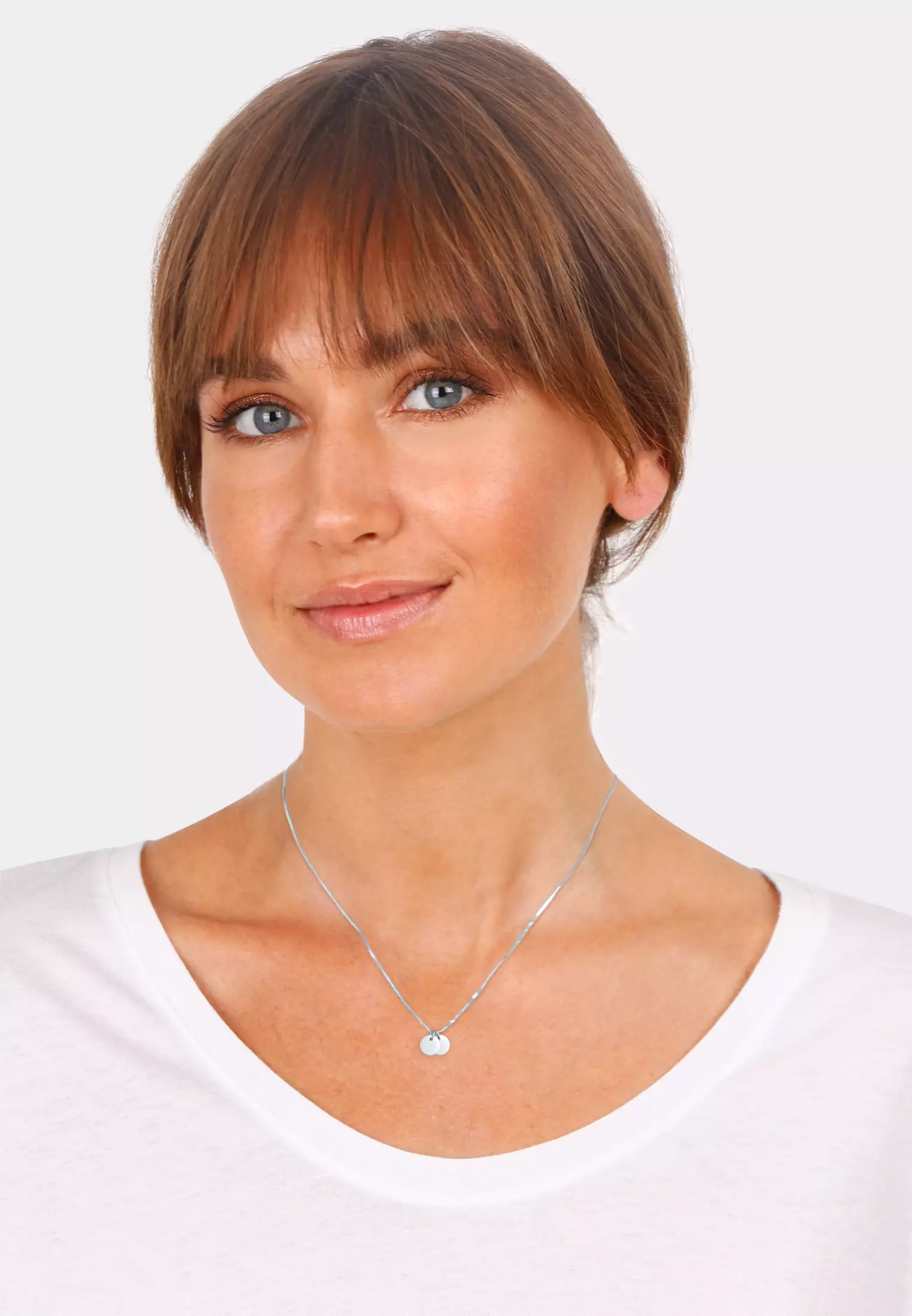 Necklace Plate Pendant Geo Basic Trend