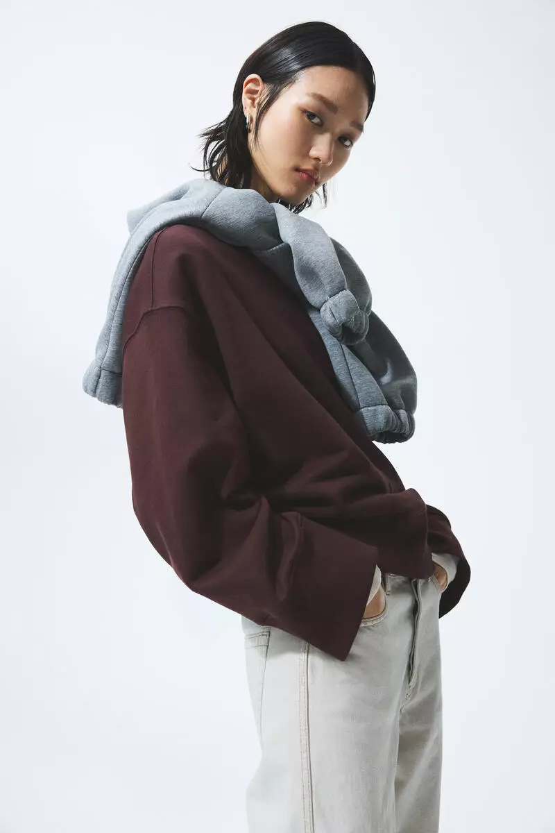 Oversized cotton sweatshirt