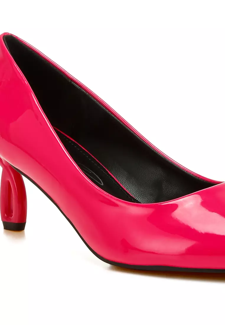 Pointed Toe Fantasy Heel Pumps in Fuchsia