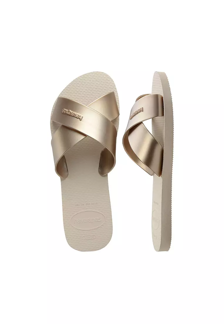 Aqua Metallic Sandals