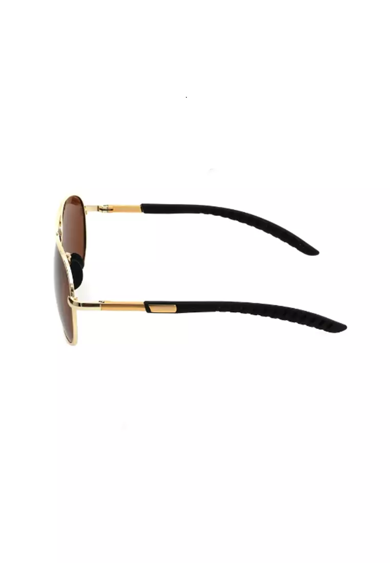 Adkins Kacamata Pria Aviator Polarized Lens Sunglasses UV Protection Frame Material Metal ORIGINAL